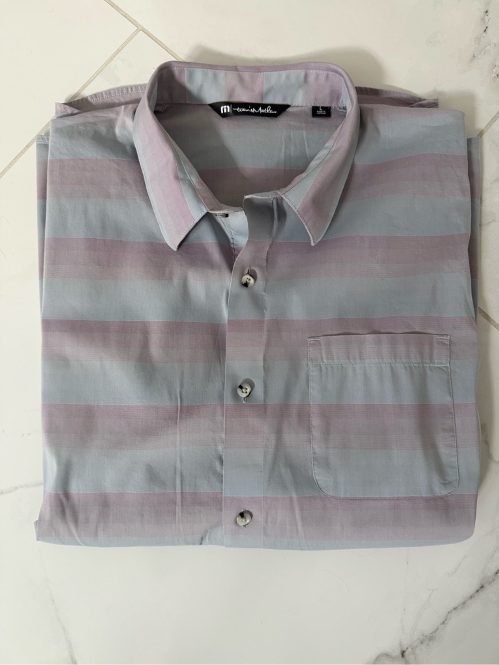 Travis Mathew Increments short-sleeve button down shirt Size Large (Never Worn)